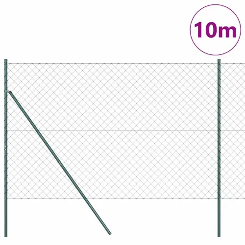 Lančana Ograja za Fiksiranje na Teren 10 x 1,6 m Zelena Mreža - 10 x 1,6 m (60 x 60 mm mreža) Zelena Fiksacija na tlo Cijena