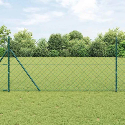 Lančana Ograja za Fiksiranje na Teren 25 x 1,2 m Zelena Mreža - 25 x 1,2 m (60 x 60 mm mreža) Zelena Fiksacija na tlo Cijena