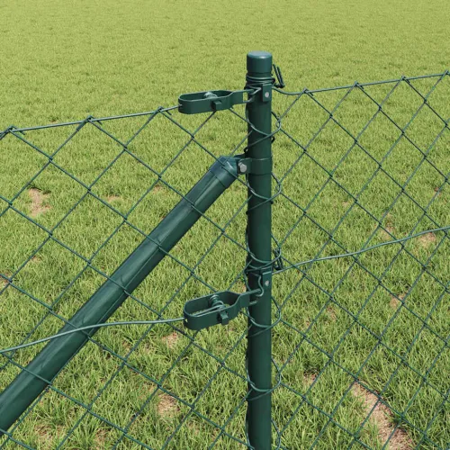 Ograda od lančane veze s šiljcima 10 x 0,6 m Zelena Mreža - 10 x 0,6 m (60 x 60 mm mreža) Zelena Vijak sidro fiksacija Cijena