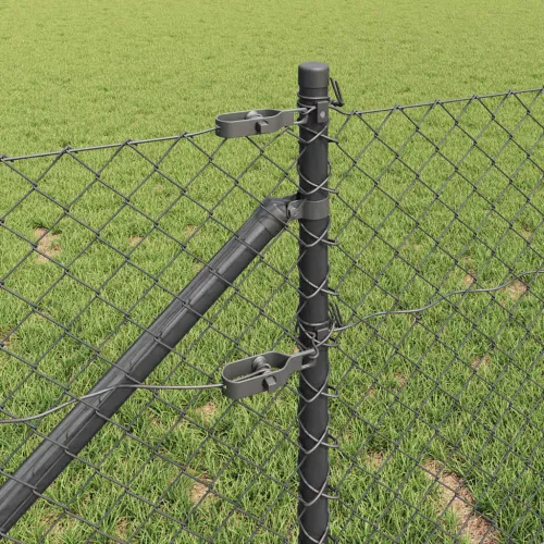 Ograda od lančane veze s šiljcima 10 x 0,4 m Siva Mreža - 10 x 0,4 m (mreža 40 x 40 mm) Siva Vijak sidro fiksacija Cijena