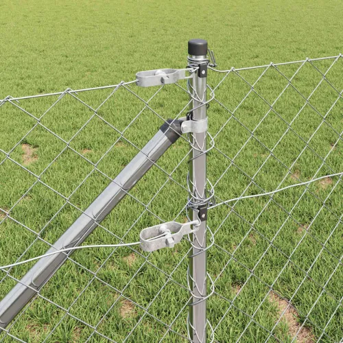 Ograda od lančane veze s šiljcima 25 x 0,8 m Pocinčani čelik - 25 x 0,8 m (60 x 60 mm mreža) Pocinčani čelik Vijak sidro fiksaci Cijena