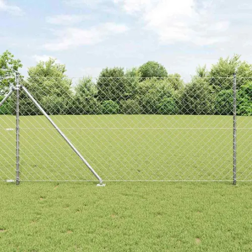 Ograda od lančane veze s šiljcima 25 x 1 m Pocinčani čelik - 25 x 1 m (60 x 60 mm mreža) Pocinčani čelik Vijak sidro fiksacija Cijena