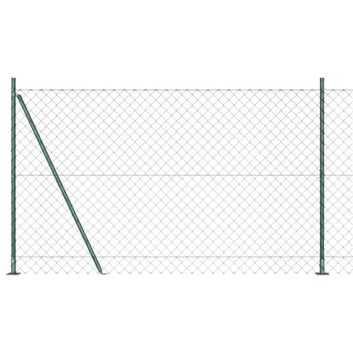Ograde od lanca s betonskom podlogom 10 x 1,5 m Zelena Mreža - 10 x 1,5 m (60 x 60 mm mreža) Zelena Betonska baza fiksacija Cijena