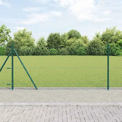 Ograde od lanca s betonskom podlogom 25 x 0,8 m Zelena Mreža - 25 x 0,8 m (mreža 40 x 40 mm) Zelena Betonska baza fiksacija Cijena
