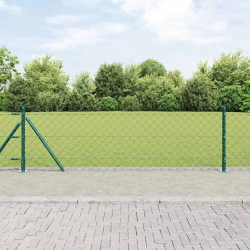Ograde od lanca s betonskom podlogom 25 x 0,4 m Zelena Mreža - 25 x 0,4 m (mreža 60 x 60 mm) Zelena Betonska baza fiksacija Cijena