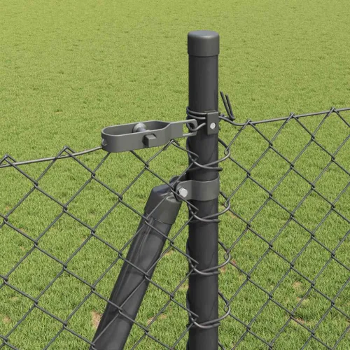 Ograde od lanca s betonskom podlogom 10 x 1,5 m Siva Mreža - 10 x 1,5 m (40 x 40 mm mreža) Siva Betonska baza fiksacija Cijena