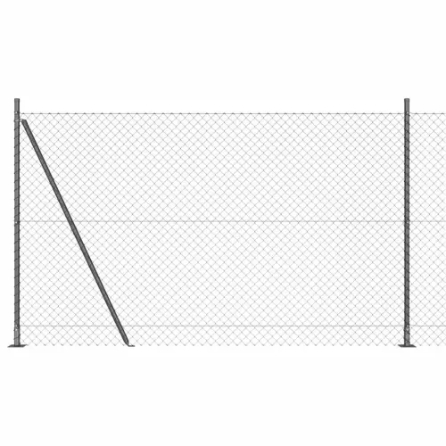 Ograde od lanca s betonskom podlogom 10 x 1,5 m Siva Mreža - 10 x 1,5 m (40 x 40 mm mreža) Siva Betonska baza fiksacija Cijena