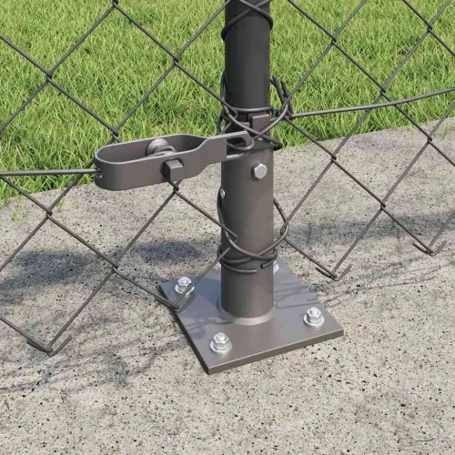 Ograde od lanca s betonskom podlogom 10 x 0,6 m Siva Mreža - 10 x 0,6 m (60 x 60 mm mreža) Siva Betonska baza fiksacija Cijena