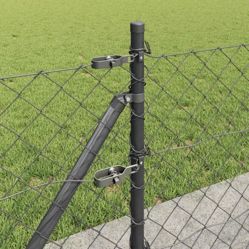Ograde od lanca s betonskom podlogom 10 x 0,6 m Siva Mreža - 10 x 0,6 m (60 x 60 mm mreža) Siva Betonska baza fiksacija Cijena
