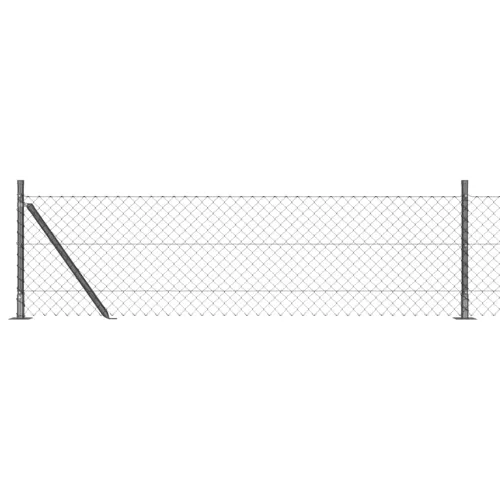 Ograde od lanca s betonskom podlogom 25 x 0,4 m Siva Mreža - 25 x 0,4 m (40 x 40 mm mreža) Siva Betonska baza fiksacija Cijena