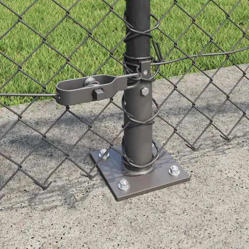 Ograde od lanca s betonskom podlogom 25 x 0,8 m Siva Mreža - 25 x 0,8 m (mreža 40 x 40 mm) Siva Betonska baza fiksacija Cijena