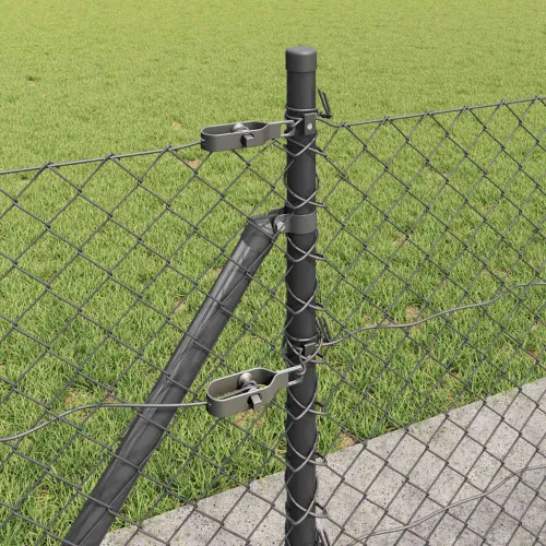 Ograde od lanca s betonskom podlogom 25 x 0,6 m Siva Mreža - 25 x 0,6 m (mreža 60 x 60 mm) Siva Betonska baza fiksacija Cijena