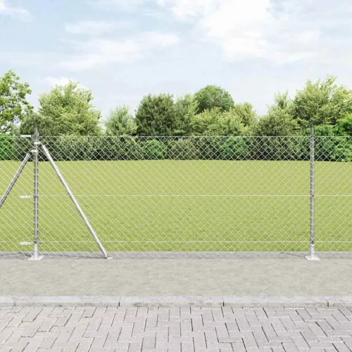 Ograde od lanca s betonskom podlogom 10 x 1 m Pocinčani čelik - 10 x 1 m (mreža 40 x 40 mm) Pocinčani čelik Betonska baza fiksac Cijena