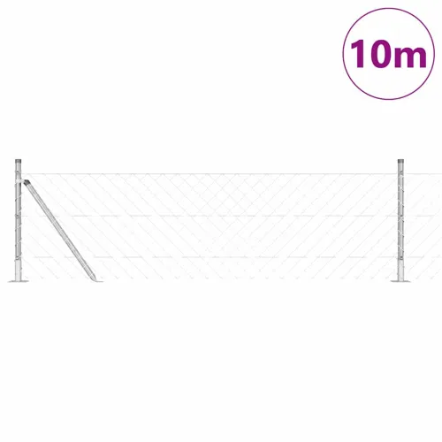 Ograde od lanca s betonskom podlogom 10 x 0,6 m Pocinčani čelik - 10 x 0,6 m (60 x 60 mm mreža) Pocinčani čelik Betonska baza fi Cijena