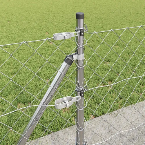 Ograde od lanca s betonskom podlogom 10 x 0,6 m Pocinčani čelik - 10 x 0,6 m (60 x 60 mm mreža) Pocinčani čelik Betonska baza fi Cijena