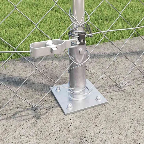 Ograde od lanca s betonskom podlogom 10 x 1,4 m Pocinčani čelik - 10 x 1,4 m (60 x 60 mm mreža) Pocinčani čelik Betonska baza fi Cijena