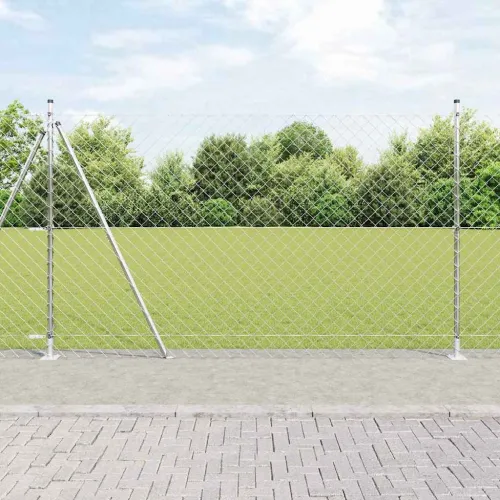 Ograde od lanca s betonskom podlogom 10 x 1,5 m Pocinčani čelik - 10 x 1,5 m (60 x 60 mm mreža) Pocinčani čelik Betonska baza fi Cijena