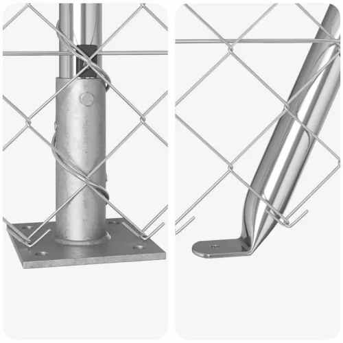 Ograde od lanca s betonskom podlogom 25 x 1 m Pocinčani čelik - 25 x 1 m (60 x 60 mm mreža) Pocinčani čelik Betonska baza fiksac Cijena