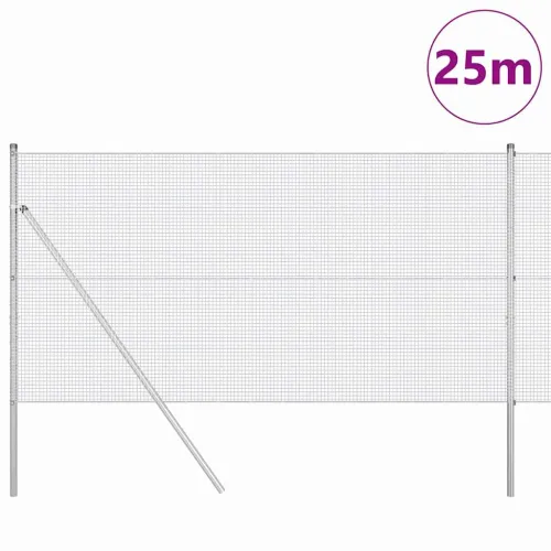 Zavarena žičana ograda za fiksaciju 25 x 1,4 m Pocinčani čelik - 25 x 1,4 m (mreža 1,6 x 1,6 cm) Pocinčani čelik Cijena