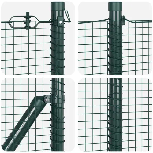 Zavarena žičana ograda za fiksaciju 100 x 0,5 m Zelena Mreža - 100 x 0,5 m (mreža 1,6 x 1,6 cm) Zelena Cijena