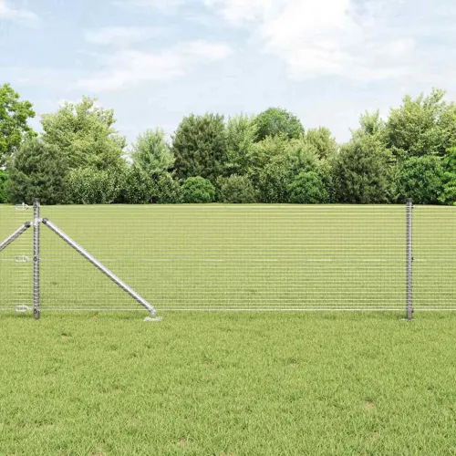 Zavareno žičano ograđivanje s bodljama 25 x 0,5 m Srebrna Mreža - 25 x 0,5 m (19 x 19 mm mreža) Pocinčani čelik Cijena