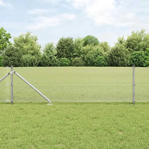 Zavareno žičano ograđivanje s bodljama 100 x 0,4 m Srebrna - 100 x 0,4 m (mreža 12 x 12 mm) Pocinčani čelik Cijena