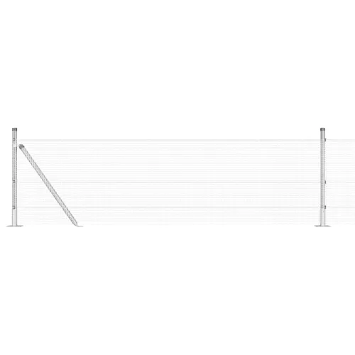 Zavareno žičano ogradno mreža s betonskom podlogom 25 x 0,5 m - 25 x 0,5 m (mreža 12 x 12 mm) Pocinčani čelik Cijena