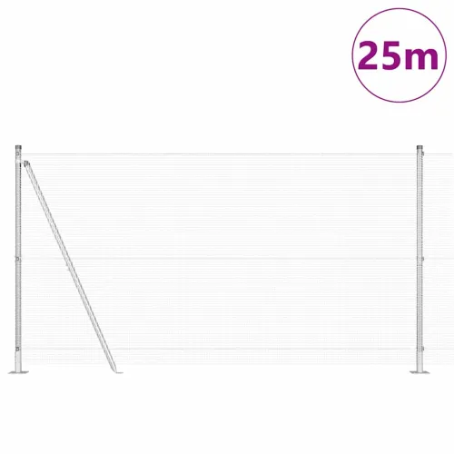 Zavareno žičano ogradno mreža s betonskom podlogom 25 x 1,2 m - 25 x 1,2 m (mreža 12 x 12 mm) Pocinčani čelik Cijena