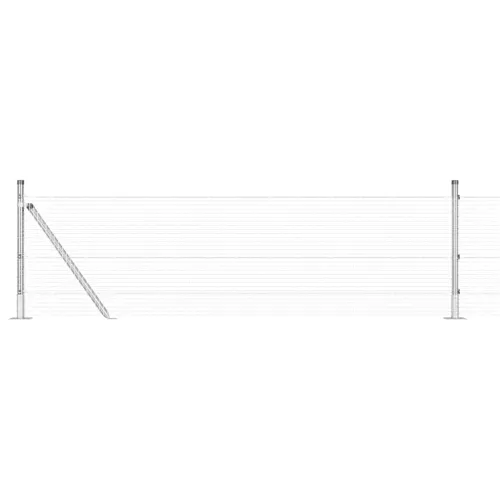 Zavareno žičano ogradno mreža s betonskom podlogom 50 x 0,5 m - 50 x 0,5 m (19 x 19 mm mreža) Pocinčani čelik Cijena