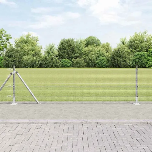 Zavareno žičano ogradno mreža s betonskom podlogom 50 x 0,5 m - 50 x 0,5 m (19 x 19 mm mreža) Pocinčani čelik Cijena