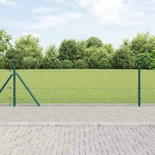 Zavareno žičano ogradno mreža s betonskom podlogom 10 x 0,5 m - 10 x 0,5 m (19 x 19 mm mreža) Zelena Cijena
