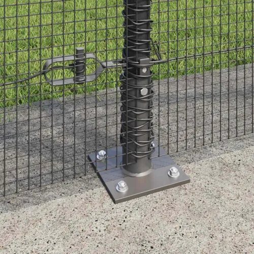 Zavareno žičano ogradno mreža s betonskom podlogom 25 x 1,5 m - 25 x 1,5 m (mreža 12 x 12 mm) Siva Cijena