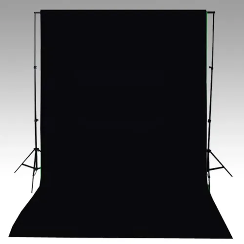 Pozadina pamučna bez stalka crna 600 x 300 cm  - Crna 600 x 300 cm Cijena