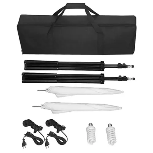 Studio rasvjeta komplet s tronožac i suncobrani - 3 2 tripods + 2 umbrellas Cijena