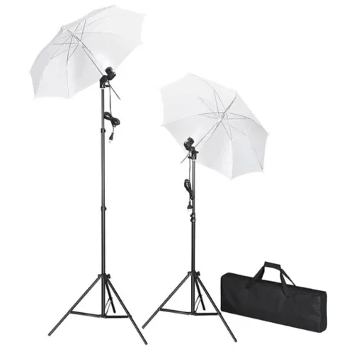 Studio rasvjeta komplet s tronožac i suncobrani - 2 tripods + 2 umbrellas 3 Cijena