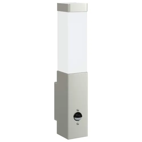 Vanjska zidna lampa Srebrno 10.5 x 6 x 33 cm - 1 Nehrđajući čelik s senzorom Cijena
