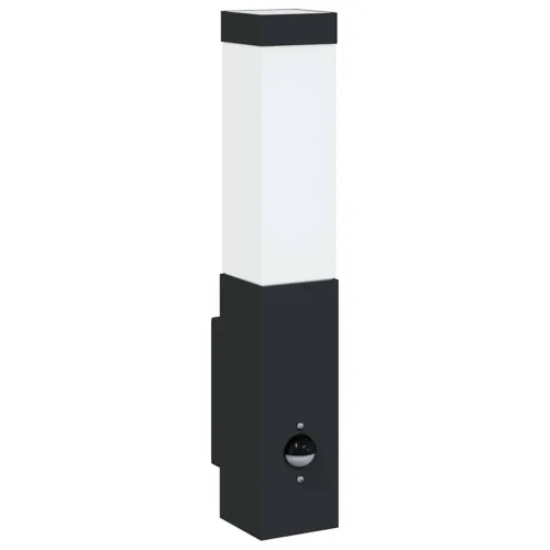 Vanjska zidna lampa Crna 10.5 x 6 x 33 cm - 1 Crna s senzorom Cijena