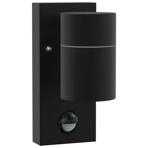 Vanjska zidna lampa Crna 6,5 x 10,5 x 16 cm - 1 Crna s senzorom Cijena