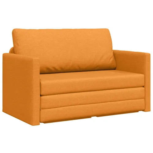 Krevet na razvlačenje Tamno žuta 124 x 71 x 78 cm tkanina - Tamnožuta Cijena