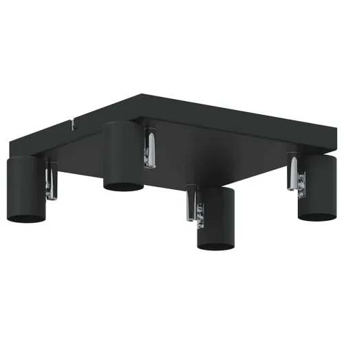 Stropni reflektor s reflektorima Crna 26 x 26 x 11,5 cm Metal - Crna 4 Cijena