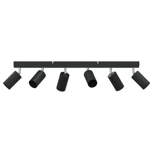Stropni reflektor s reflektorima Crna 73 x 6 x 16 cm Metal - Crna 6 Cijena