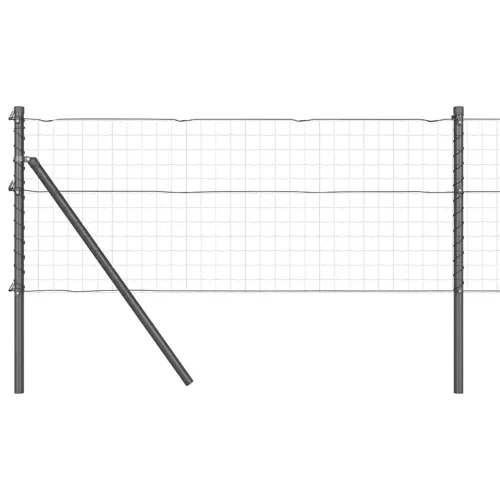 Ugrađeni stup za ogradu 13 kom. Siva Čelik obložen prahom - Siva 120 cm 13 Cijena
