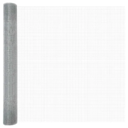 Zavarena žičana ograda 5000 x 100 cm Srebrno - Srebrno 19 x 19 mm 50 x 1 m Cijena
