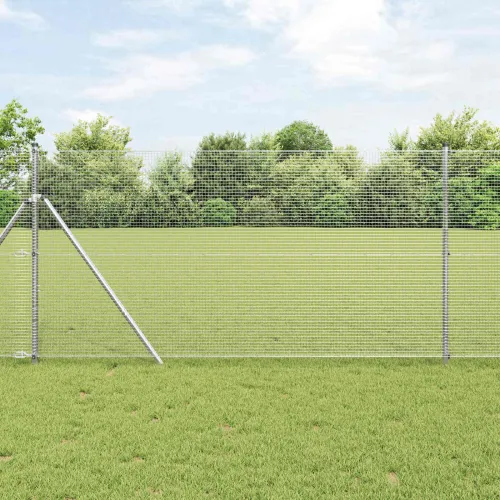 Zavarena žičana ograda 5000 x 120 cm Srebrno - Srebrno 16 x 16 mm 50 x 1,2 m Cijena