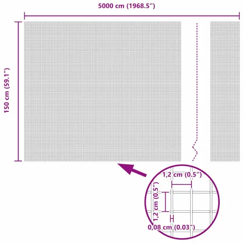 Zavarena žičana ograda 5000 x 150 cm Siva - Siva 12 x 12 mm 50 x 1,5 m Cijena
