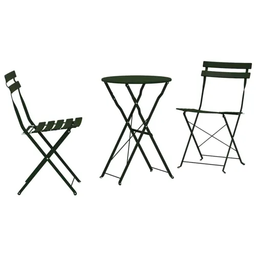 Sklopivi bistro set 3 kom. Šuma Čelik - Tamnozelena Cijena