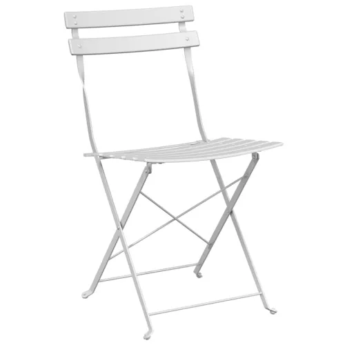 Sklopivi bistro set 3 kom. Bijelo Čelik - Bijelo Cijena