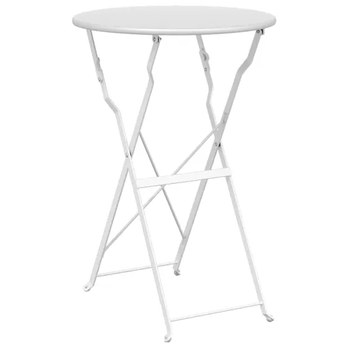 Sklopivi bistro set 3 kom. Bijelo Čelik - Bijelo Cijena
