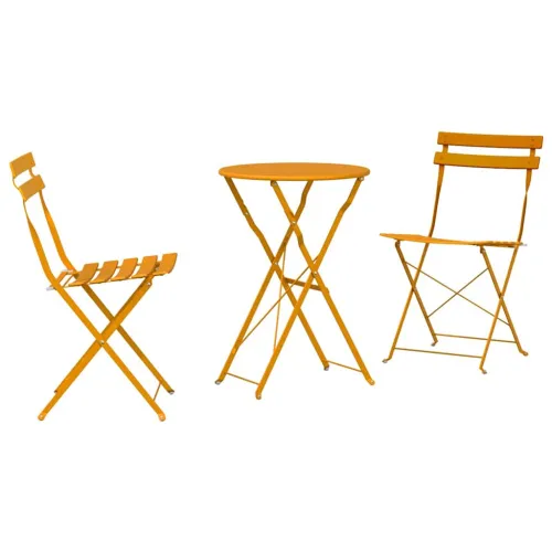 Sklopivi bistro set 3 kom. Gorušica Čelik - Gorušica Cijena