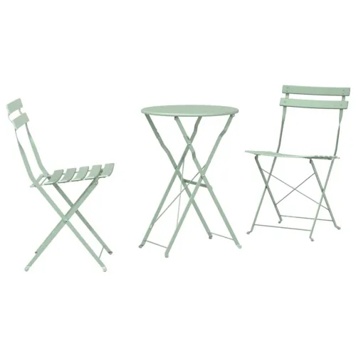 Sklopivi bistro set 3 kom. Morska pjena Čelik - Svijetla menta Cijena